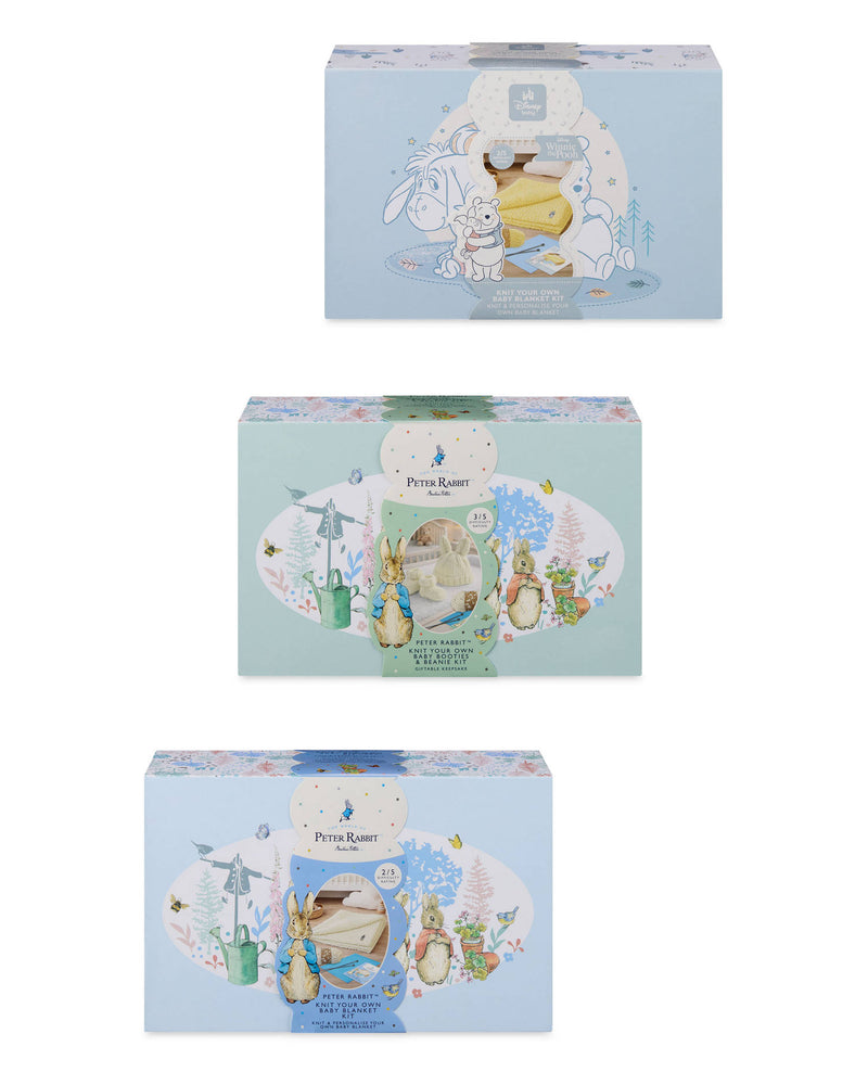 Baby Knitting Kit craft kit for blanket, booties, and cardigan (British brand)