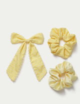 M&S Back To School Scallop Bow & Scrunchie Hair Accessories- Buy online at McGrocer