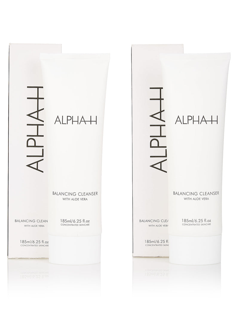 Balancing cleanser duo with Aloe vera 2 x 185ml - British product