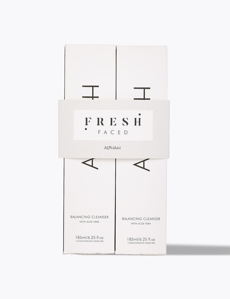 Balancing cleanser duo with Aloe vera 2 x 185ml - British product