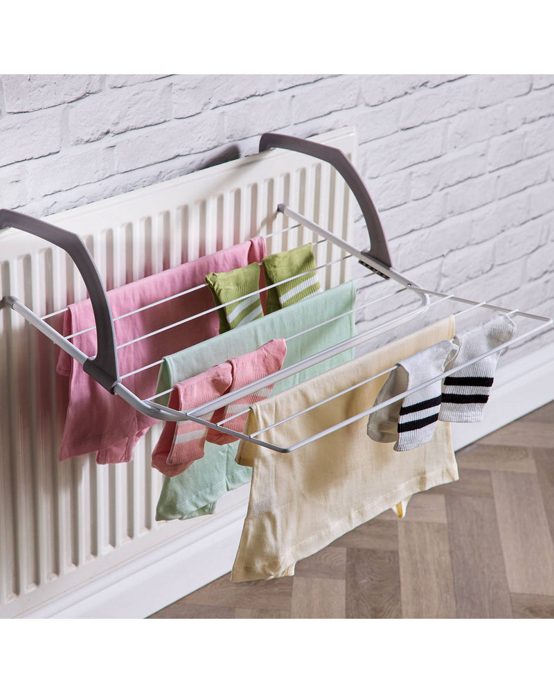 Compact heating balcony dryer with extension, British product