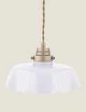 Laura Ashley Banham fluted glass pendant light - British product