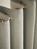 Basketweave eyelet curtains, imported from the UK