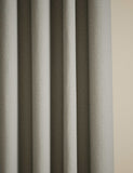 Basketweave eyelet curtains, imported from the UK