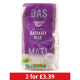 Aromatic basmati rice 1kg pack for curries - British product
