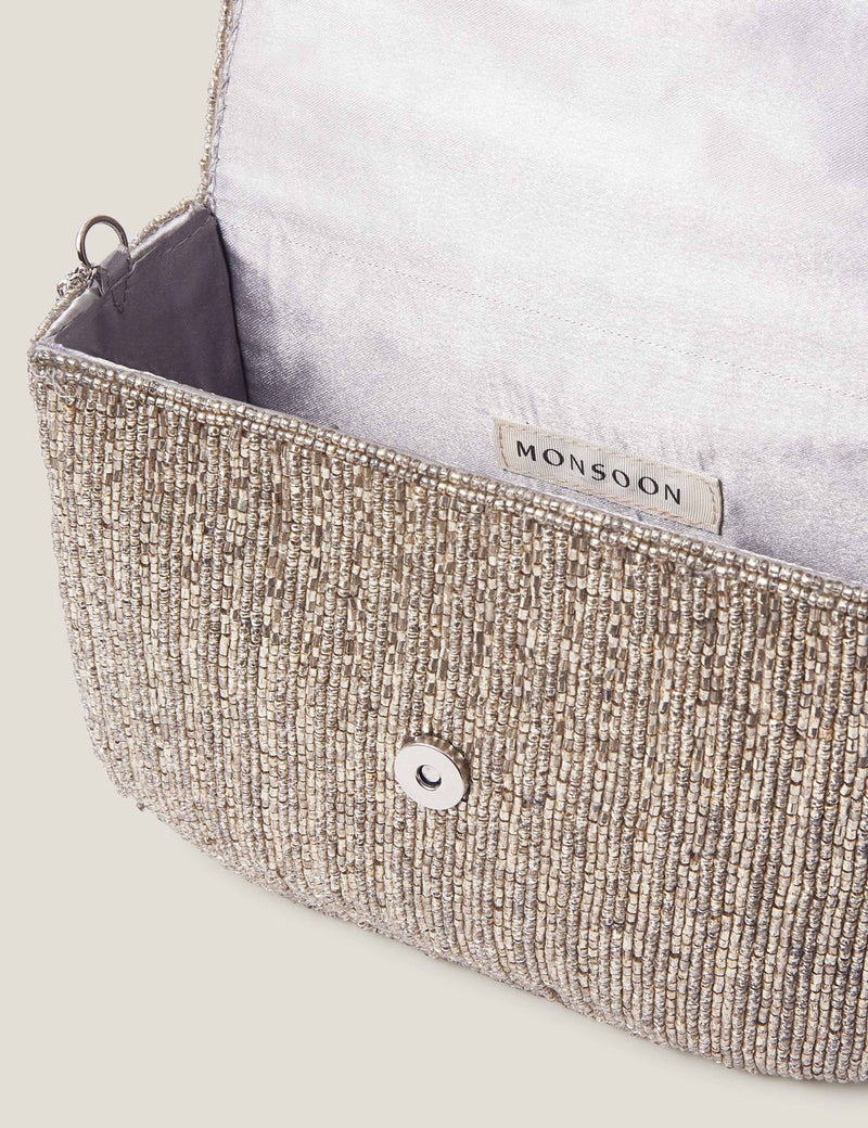 Monsoon Clutch mit Schleife und Kettenträger (britische Marke)
