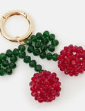 Accessorize beaded cherry bag charm keyring, UK version