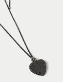Beaded heart long pendant necklace jewelry imported from the UK