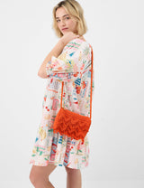 M&S Accessorize Beaded Macrame Cross Body Bag, 86mm x 253mm x 350mm- Buy online at McGrocer