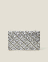 M&S Accessorize Beaded Sequin Chain Strap Clutch Bag- Buy online at McGrocer