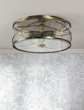 Laura Ashley Beckworth flush ceiling light, UK version