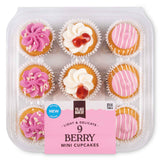 Berry Mini Cupcakes with sweet frosting - British product