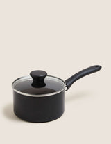 M&S Black Aluminium 16cm Non-Stick Saucepan- Buy online at McGrocer