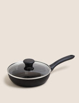 M&S Black Aluminium Egg Poacher Pan - 20cm- Buy online at McGrocer