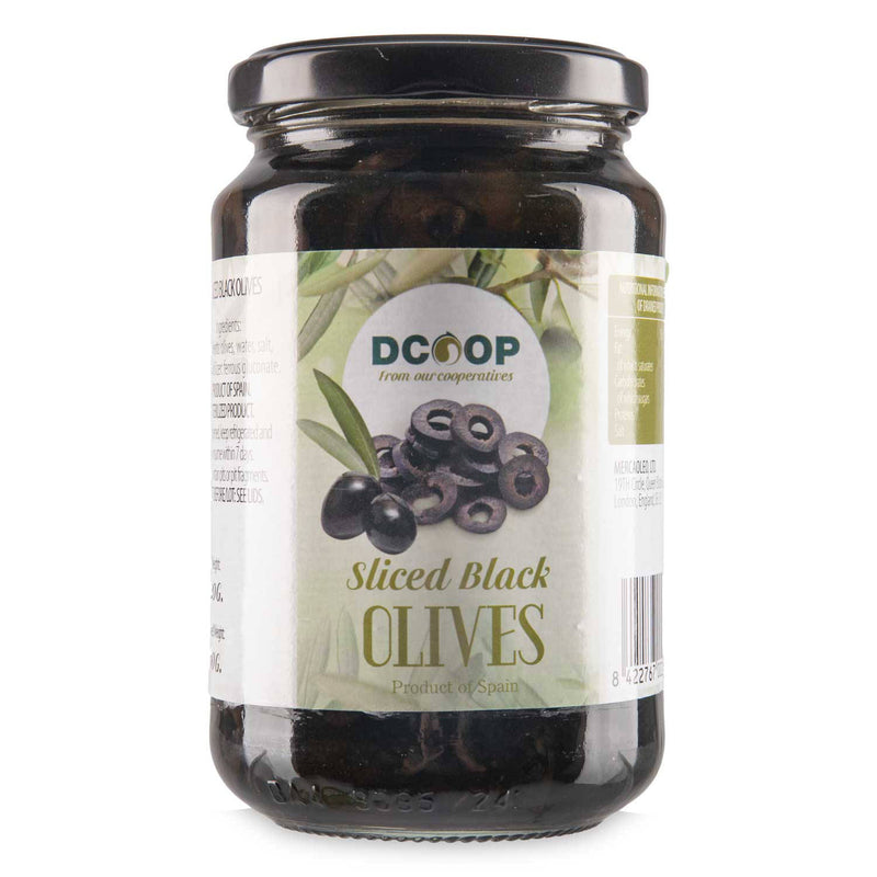 Black sliced olives rich and flavourful, UK version