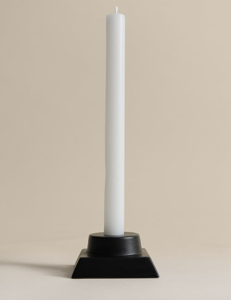 M&S Block Ceramic Dinner Candle Holder, imported from the UK