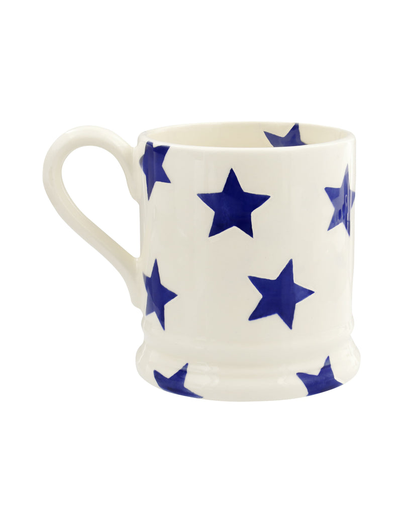 Emma Bridgewater Blue Star Daddy ceramic mug 284ml - British product