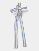 M&S Blue and White Stripe Wrapped Bow Claw- Buy online at McGrocer