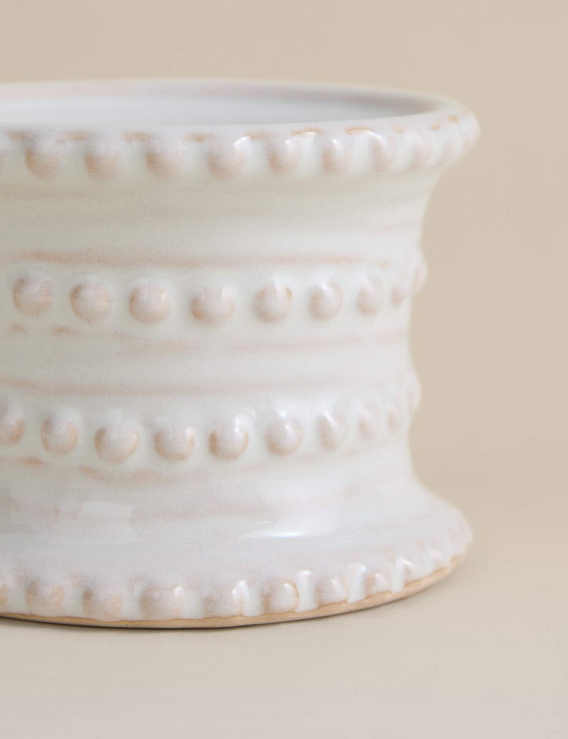Bobble pillar candle holder ceramic 10cm - British product