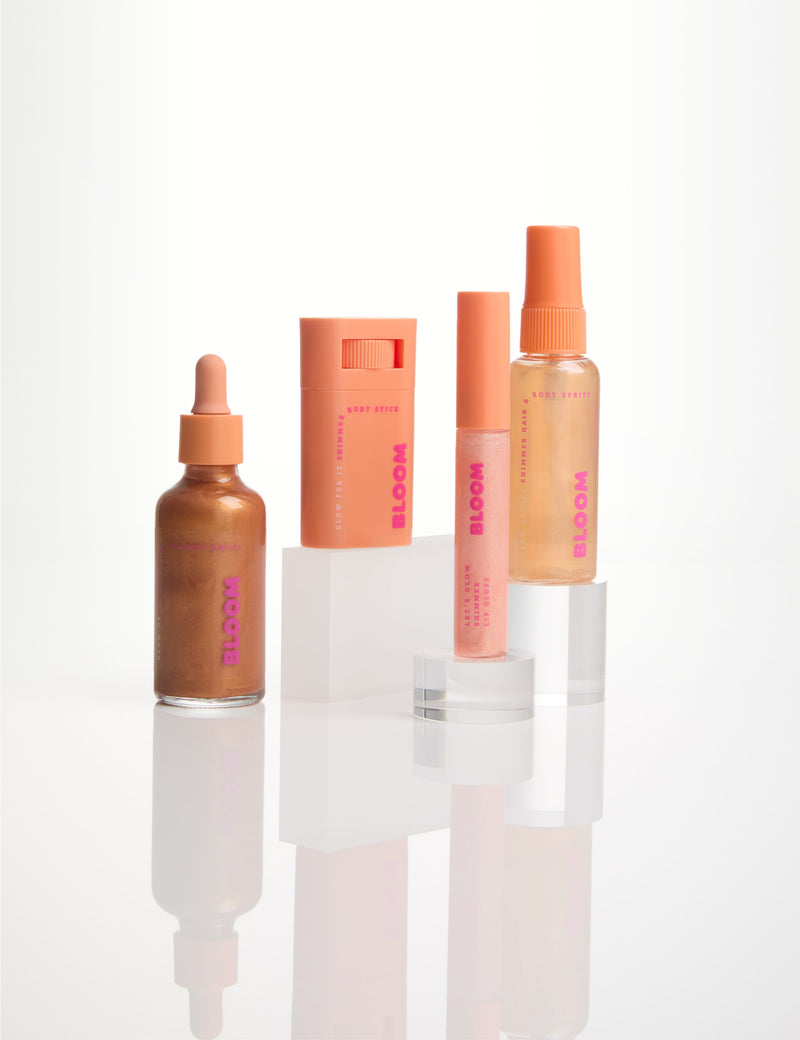 Bloom Body Shimmer Set 4-Piece (British brand)