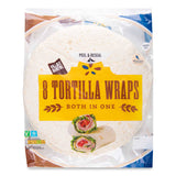 Tortilla wraps with wheat flour, free from sesame seeds (British brand)