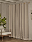 Bouclé eyelet curtains 100% polyester, imported from the UK