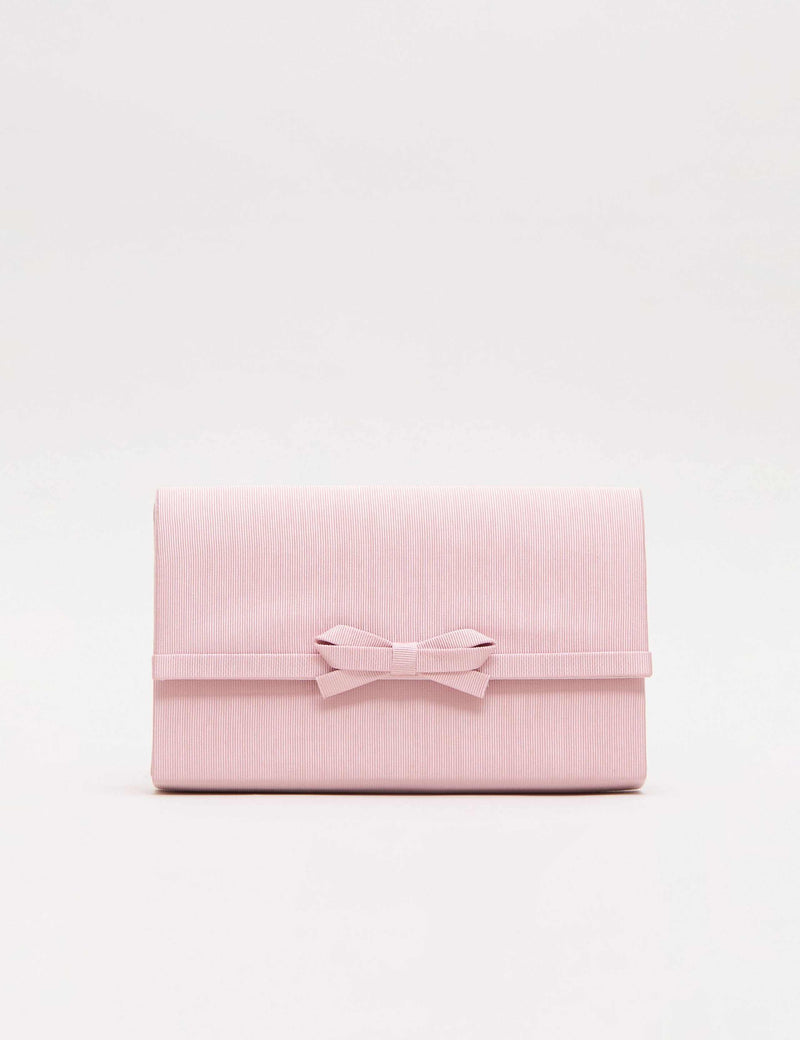 Phase Eight clutch bag with bow chain strap - British product