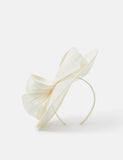 Accessorize bow fascinator with textured teardrop base (British brand)