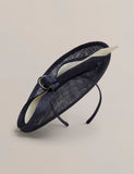 Hobbs bow fascinator structured mesh two-tone bow headband (British brand)