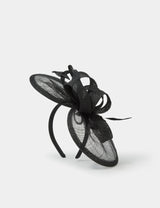 M&S Accessorize Bow Feather Disc Fascinator- Buy online at McGrocer