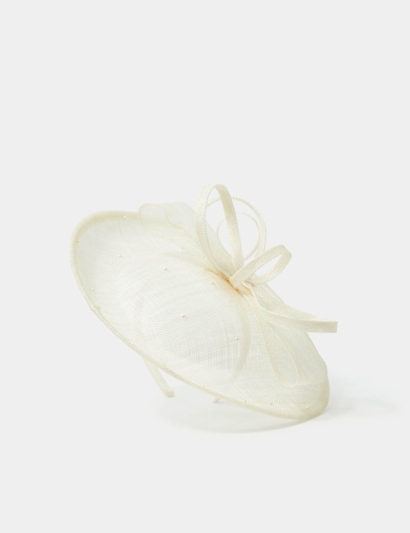 Accessorize bow pearl fascinator headpiece (British brand)