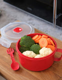 Good2Heat bowl with spork microwaveable container (British brand)