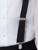 Moss Black-Tie-Hosenträger mit Clip-on-Riemen, UK-Version