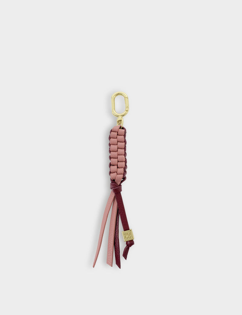 Katie Loxton geflochtener Taschenanhänger Schlüsselanhänger mit goldenem Anhänger, UK-Version