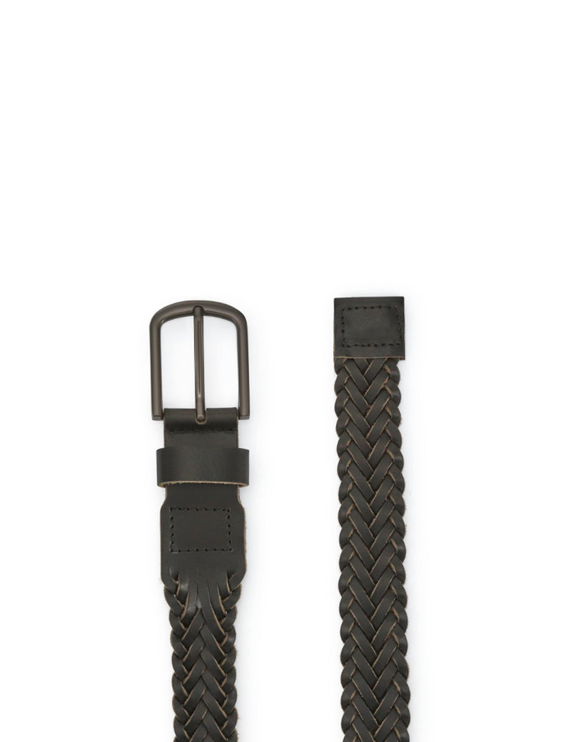Jones Bootmaker braided leather belt 471mm (British brand)