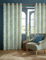 M&S Laura Ashley Brayton Leaves Cotton Rich Eyelet Curtains- Buy online at McGrocer