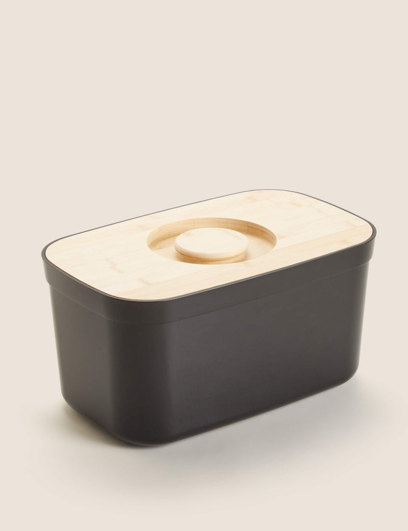 Joseph Joseph bread bin with bamboo lid, imported from the UK