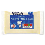 British mild white cheddar hard cheese, UK version