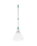 Extendable rake and broom with adjustable steel head (British brand)
