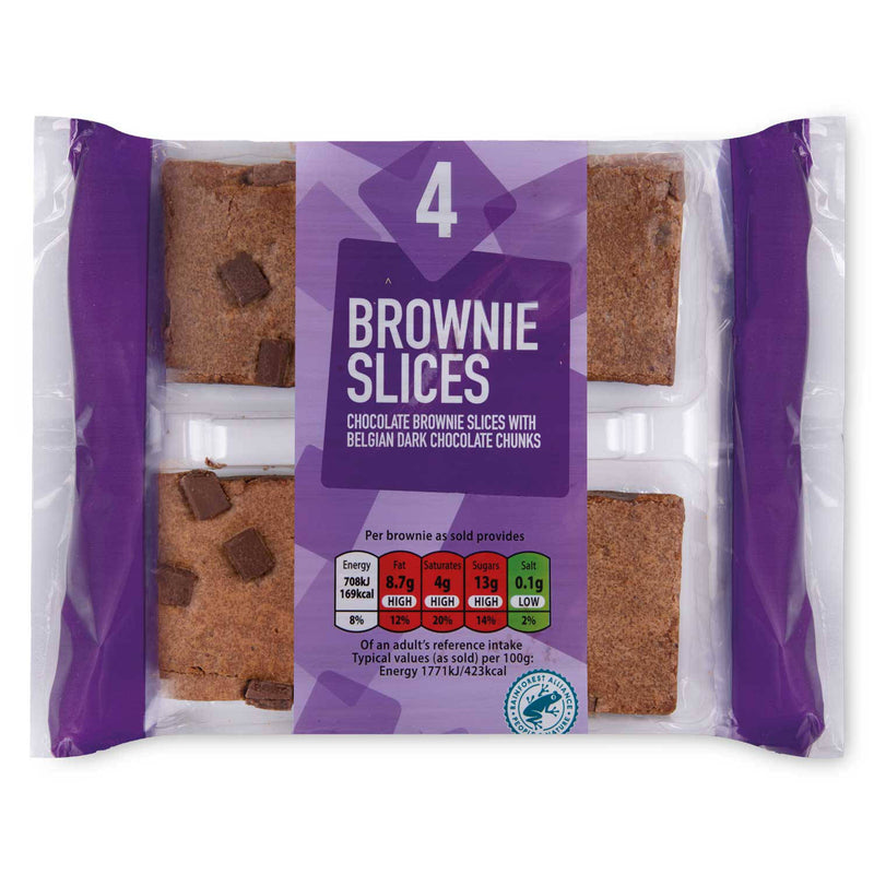 Brownie Slices snack with peanuts - British product