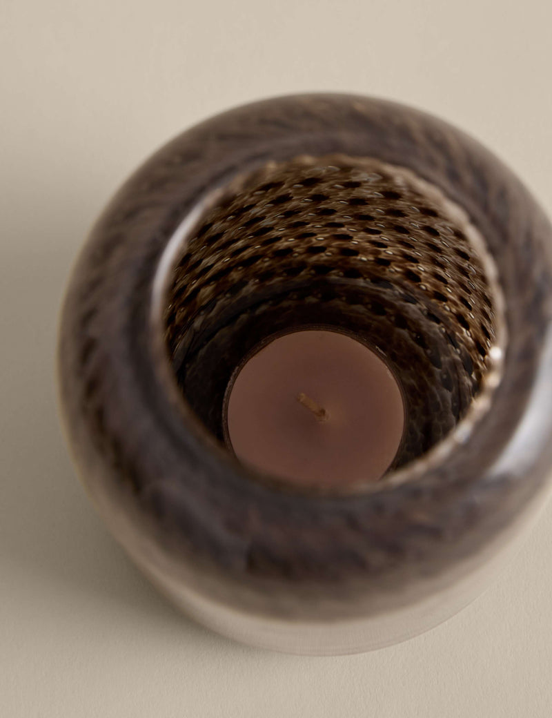 Bubble decorative glass tealight holder 11cm, UK version