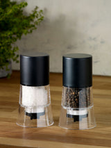 Black Filled Salt and Pepper Grinder Set of 2