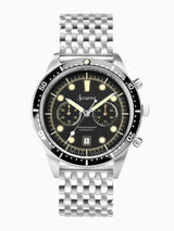 Next Accurist Silver Dive Stainless Steel Bracelet Chronograph Watch- Buy online at McGrocer