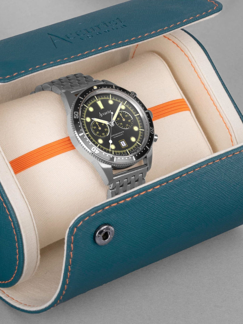 Accurist Silver Dive Chronograph Watch - British product