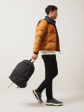 Black Core rucksack bag, nylon construction with multiple pockets - British product