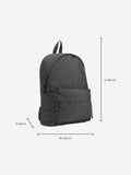 Black Core rucksack bag, nylon construction with multiple pockets - British product