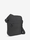 Black cross-body bag nylon zippered pockets UK version