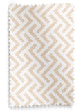 Natural Amble roman blind with gold geometric design - British product