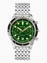 Next Accurist Dive Mens Silver Tone Stainless Steel Bracelet Chronograph Watch- Buy online at McGrocer