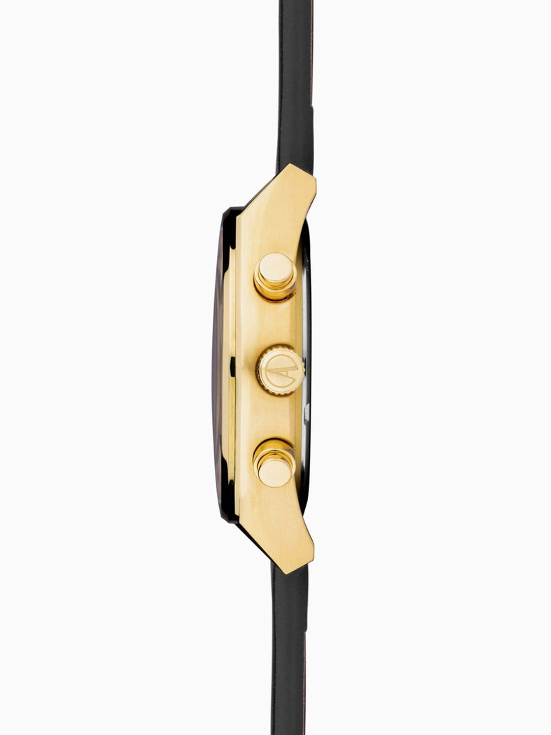 Accurist Black Origin Leather Strap Chronograph Watch - British product